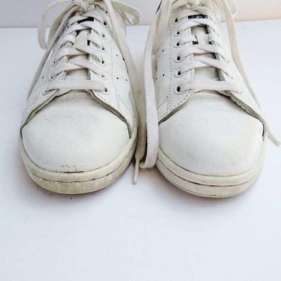 Adidas Sam Womens 8.5 40 2/3 Smith Iconic White Leather Tennis Shoes - Picture 5 of 16